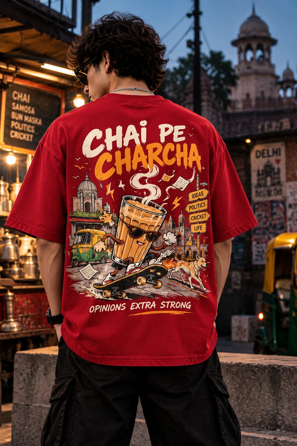 STAYBLANK — Chai Pe Charcha Tee