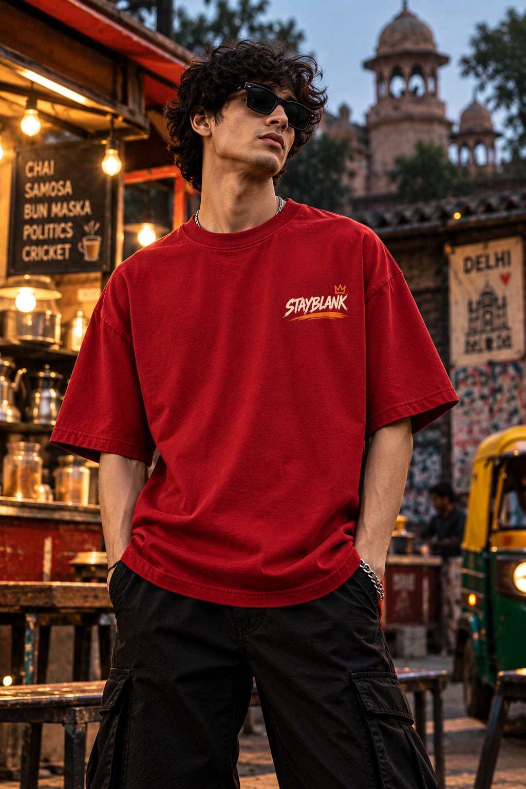 STAYBLANK — Chai Pe Charcha Tee