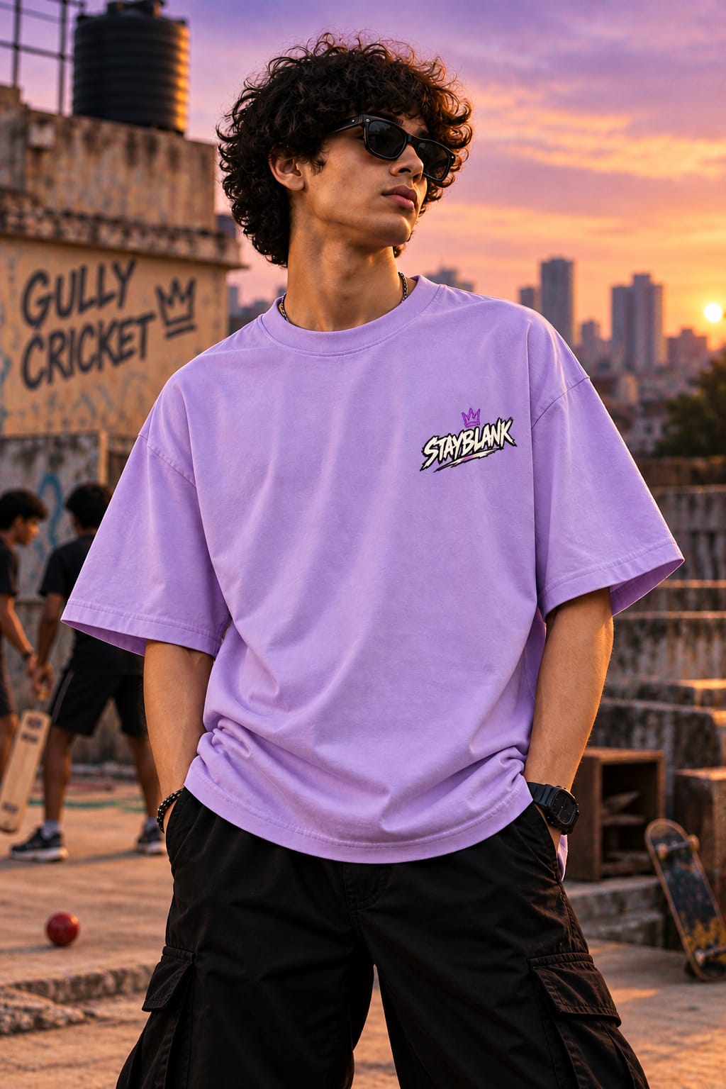 STAYBLANK — Gully Cricket Tee