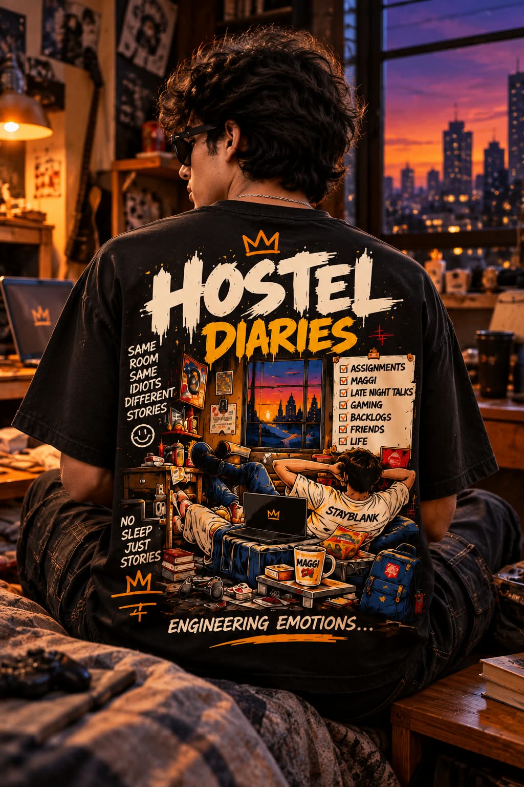 STAYBLANK — Hostel Diaries Tee