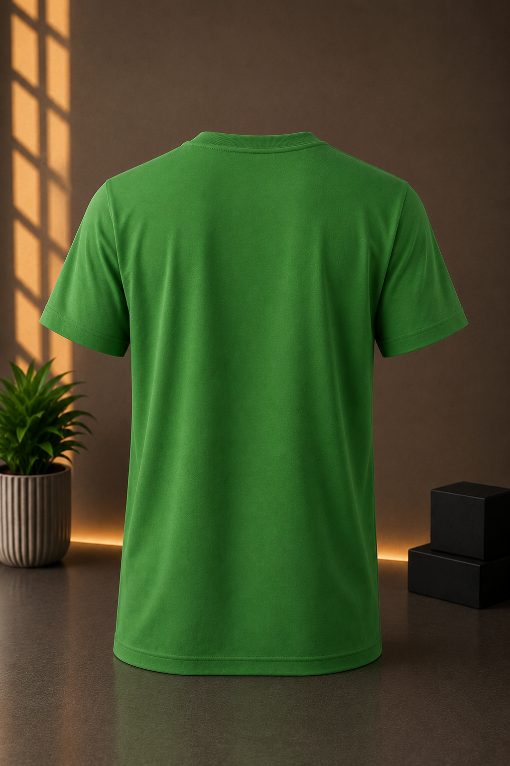 STAYBLANK - Light Green DotKnit Dryfit Sports T-shirt